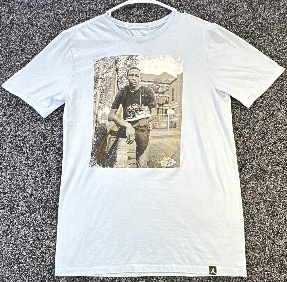 Jordan Air Jordan Michael Jordan Graphic Print Men's Blue Crew Neck Tee S
